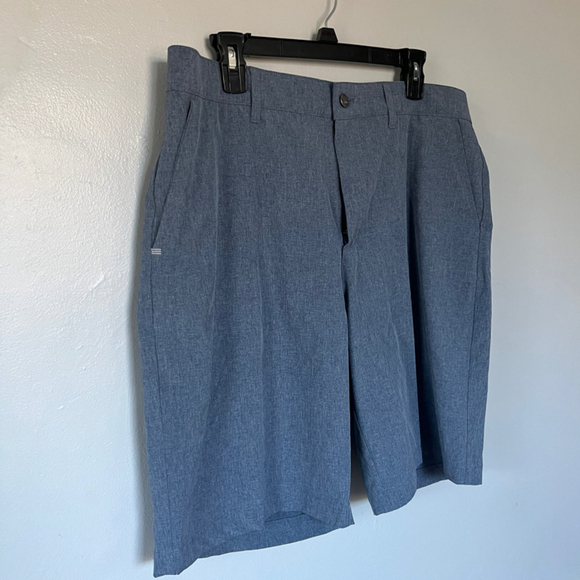 Adidas Men's Gray-Blue Shorts Size 36 - Picture 2 of 6